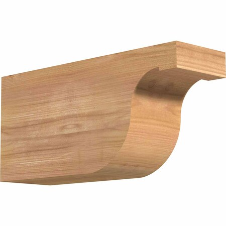 Ekena Millwork Del Monte Smooth Rafter Tail, Western Red Cedar, 3 1/2"W x 6"H x 12"L RFT04X06X12DEL00SWR